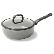 Grijze BK Balans hapjespan 24/28 cm zijaanzicht