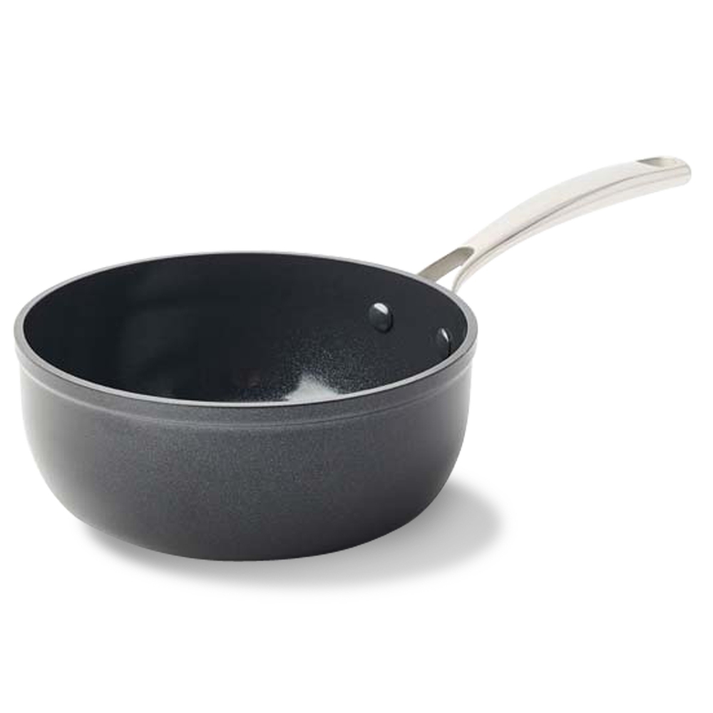 Superior Ceramic sauteuse 20 cm zwart vooraanzicht