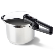 Easy snelkookpan 22 cm 6 liter zilver vooraanzicht