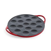 Bourgogne poffertjespan rood bovenaanzicht