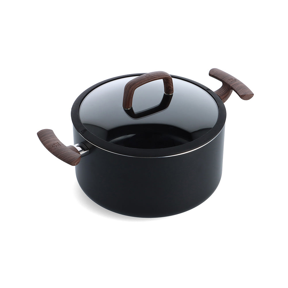 Simply Ceramic pannenset 14-delig zwart kookpan