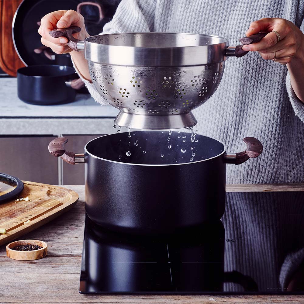 Simply Ceramic pannenset 14-delig zwart vergiet