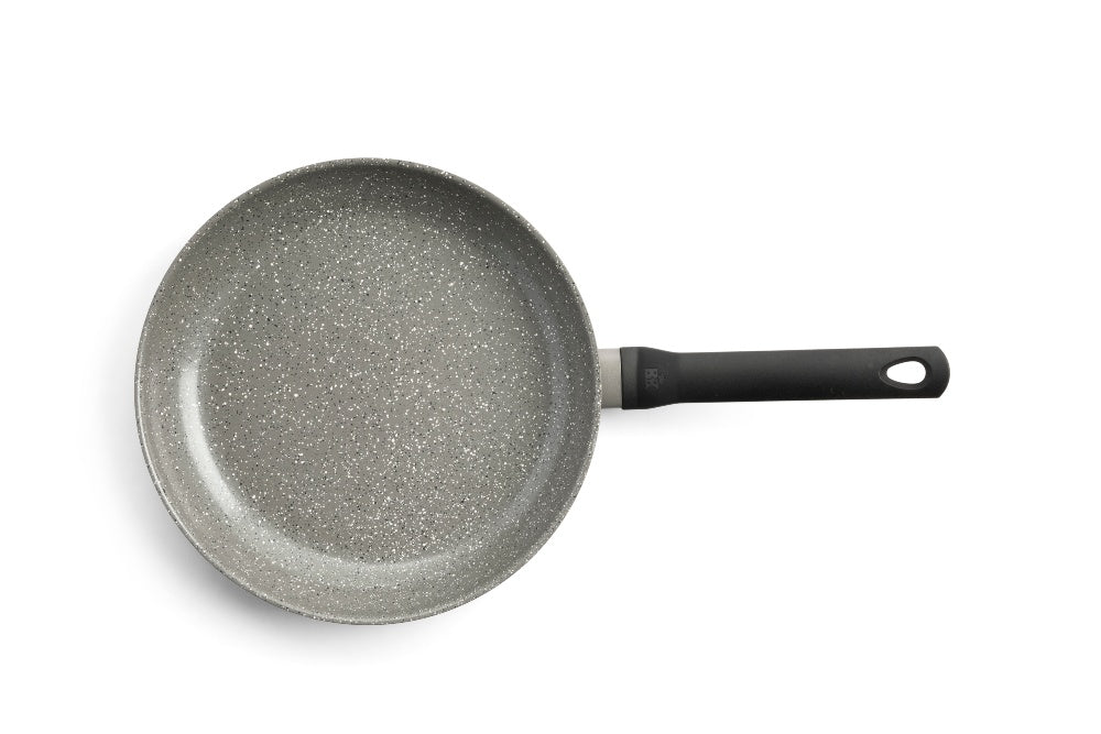 Granite koekenpan zwart vooraanzicht