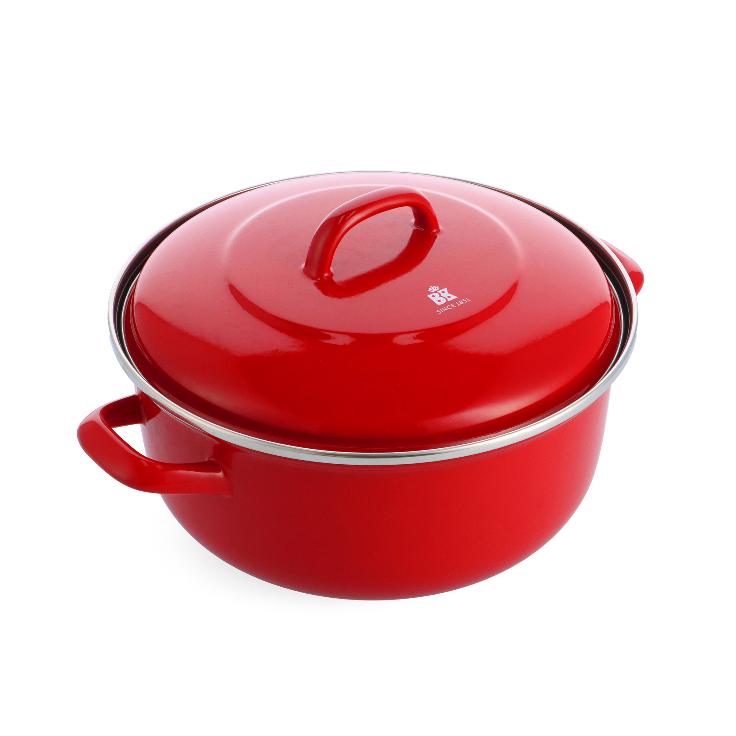 Magma Braadpan rood - 26 cm bovenaanzicht