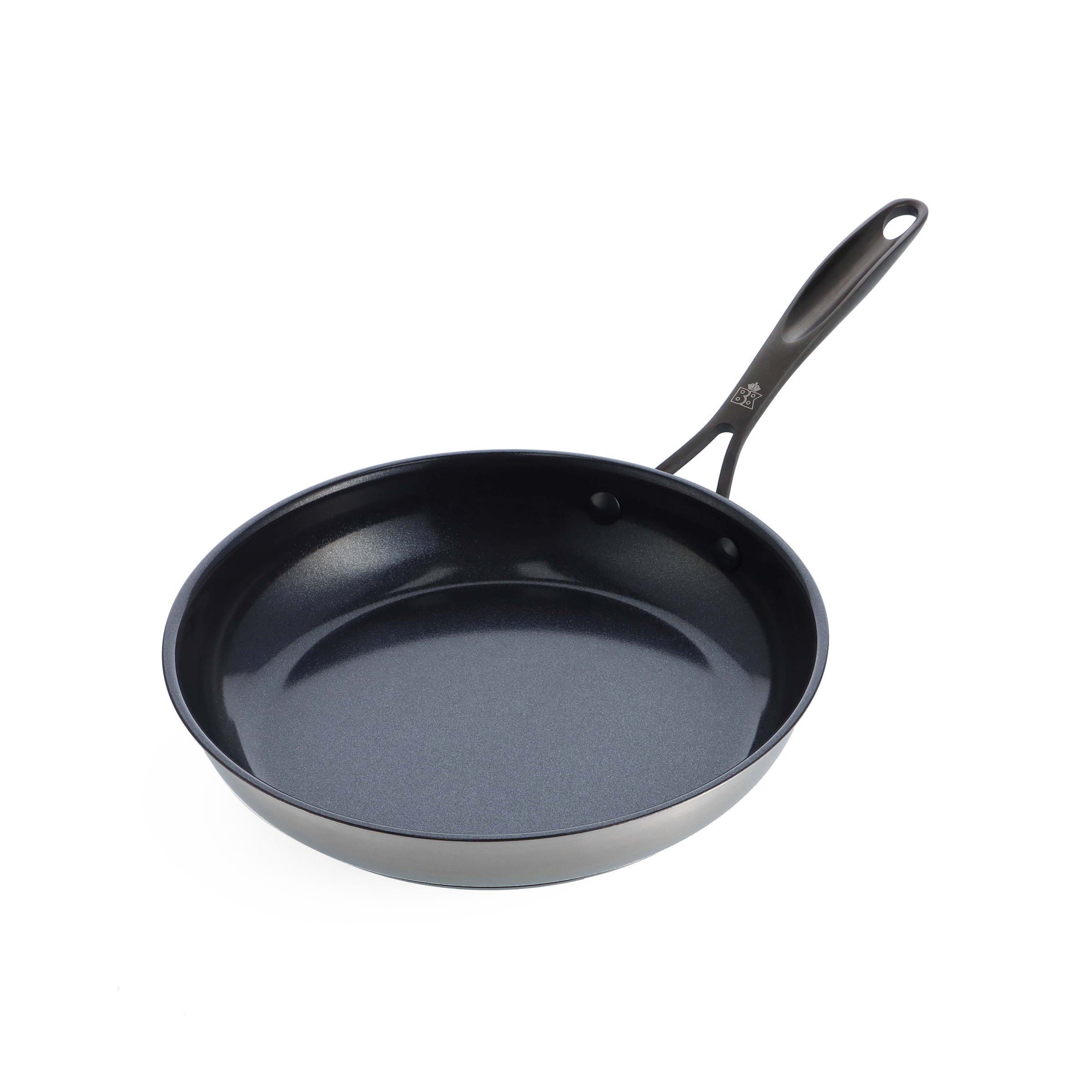 BK Ceramic Black koekenpan 24 cm zwart zijaanzicht