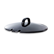 Fortalit deksel frituurpan 24 cm zwart zijaanzicht