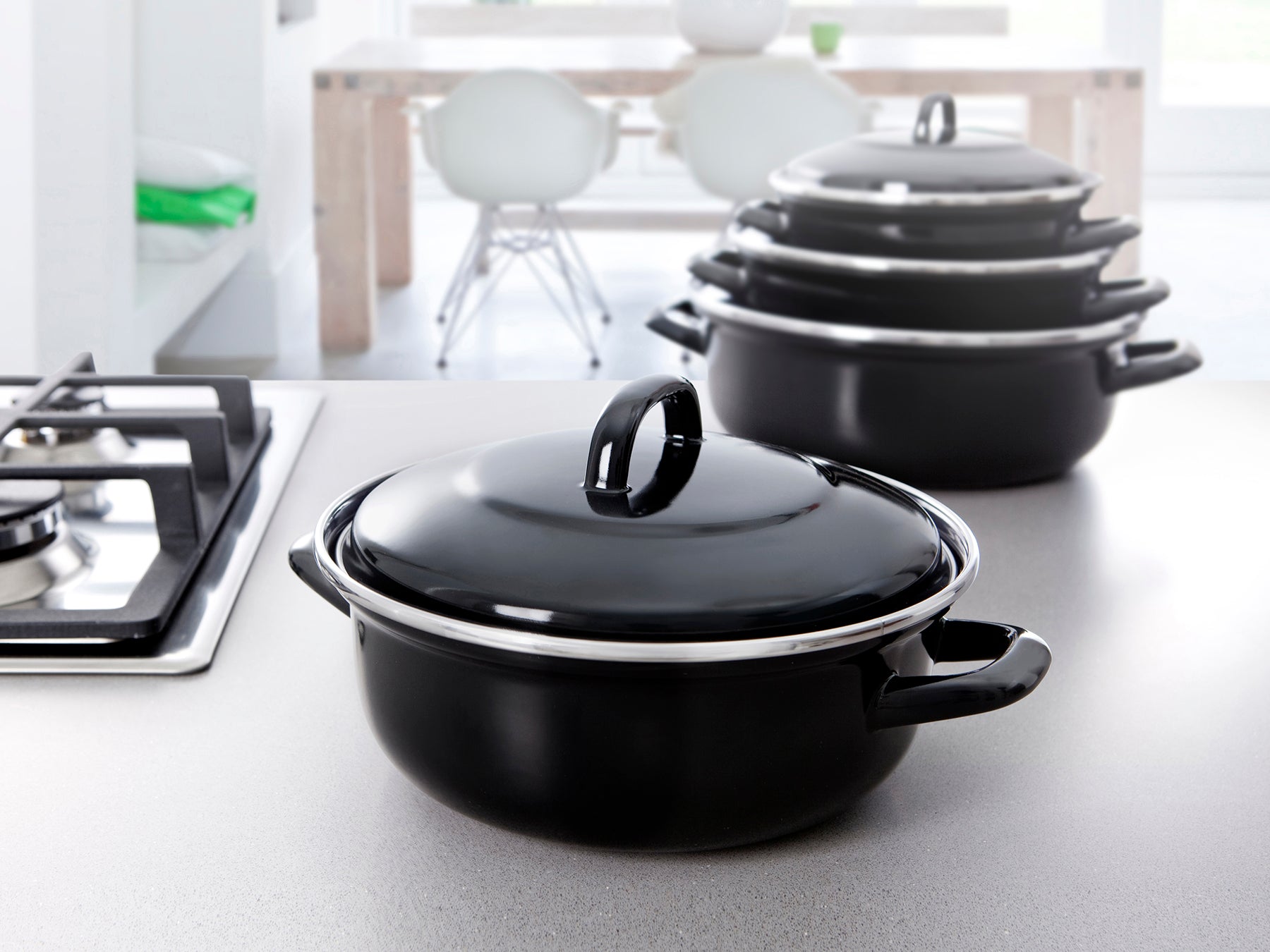 Fortalit mosselpan 22 cm zwart volledige collectie