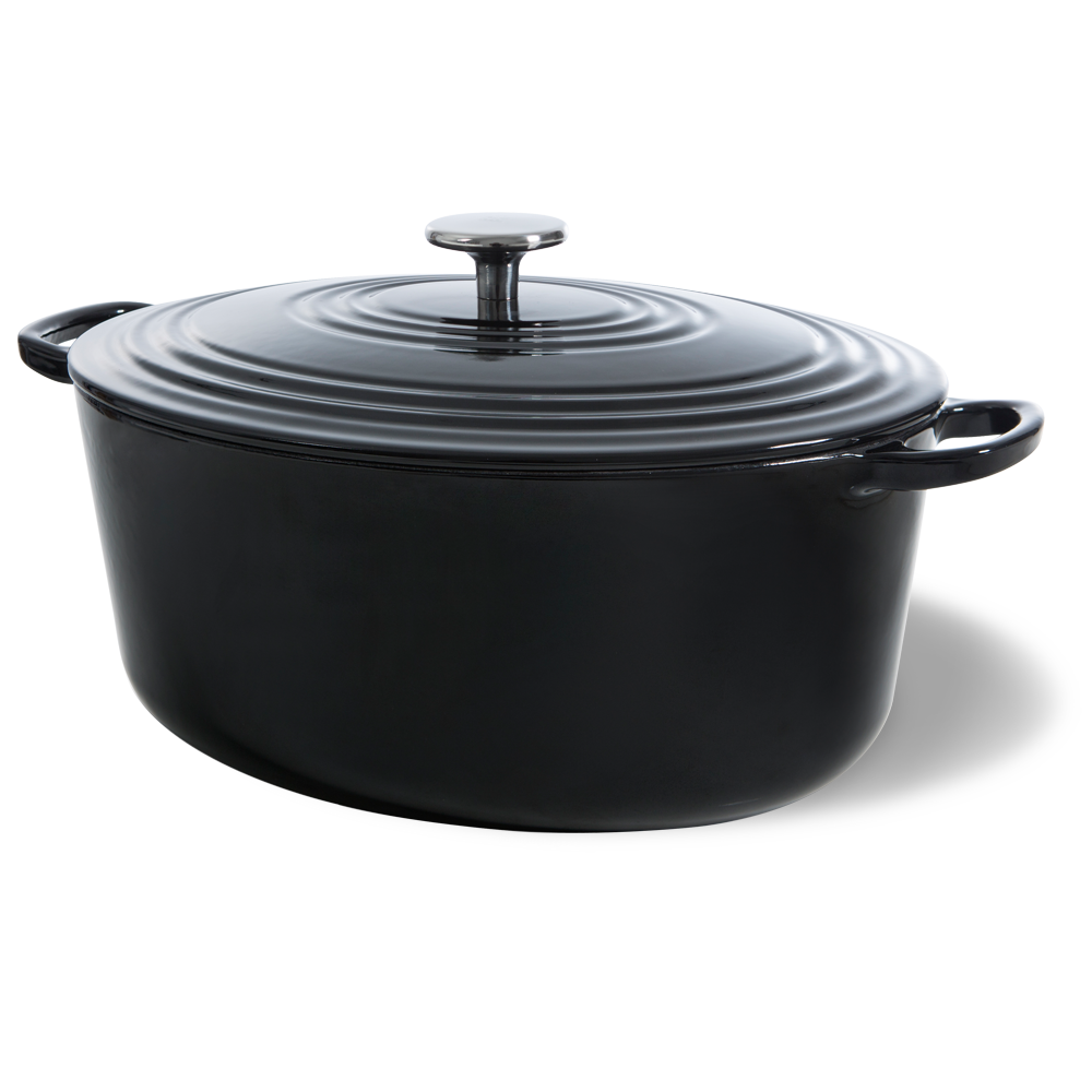 Bourgogne wildpan 32 cm zwart zijaanzicht