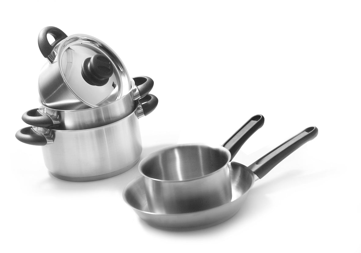 Karaat+ steel koekenpan 24/28 cm zwart 5 pannen