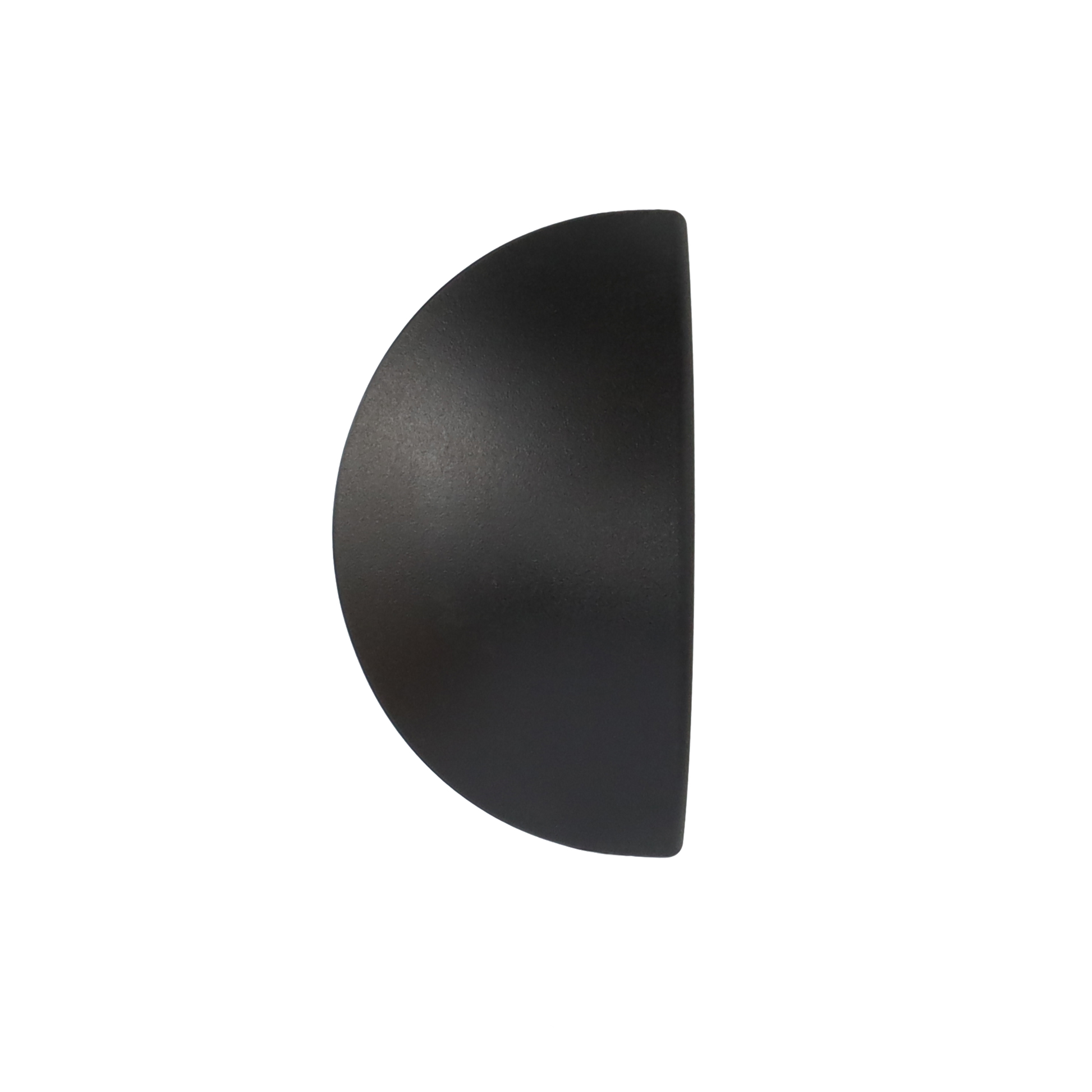 Q-linair Classic dekselknop 16-24 cm zwart bovenaanzicht