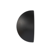 Q-linair Classic dekselknop 16-24 cm zwart bovenaanzicht