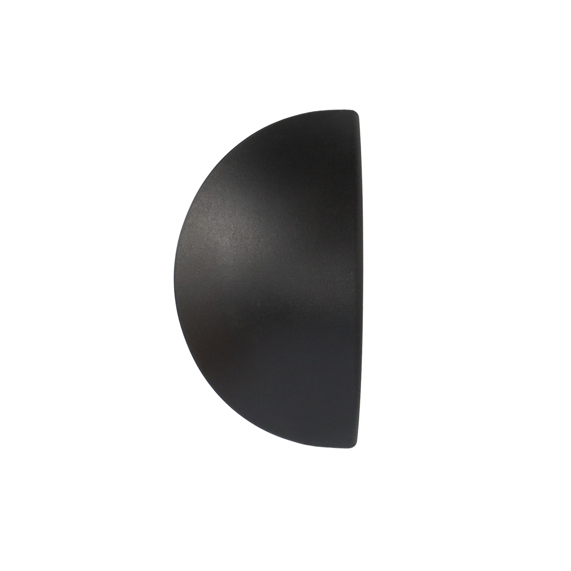 Q-linair Classic dekselknop 16-24 cm zwart bovenaanzicht
