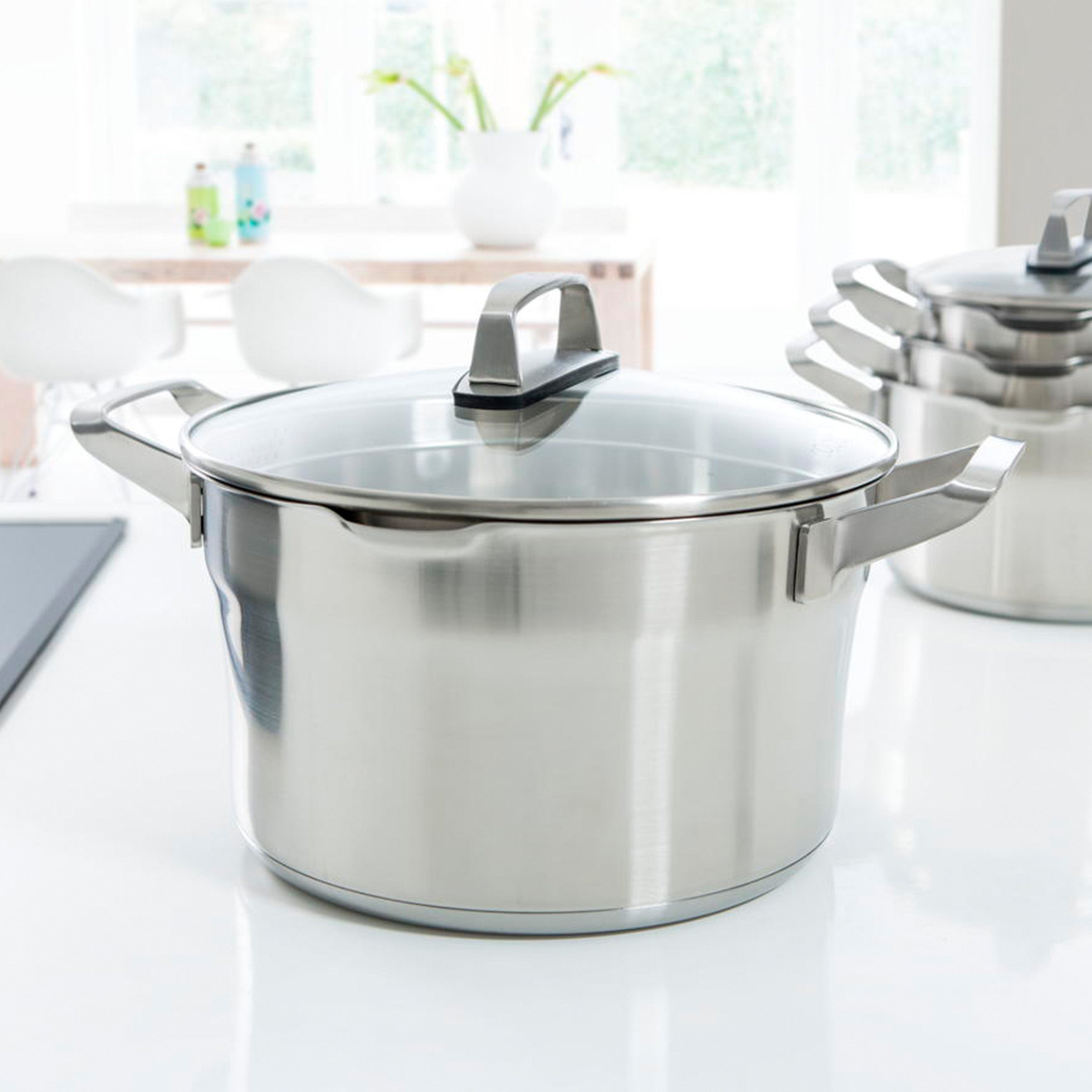 Premium+ deksel kookpan zilver met kookpan