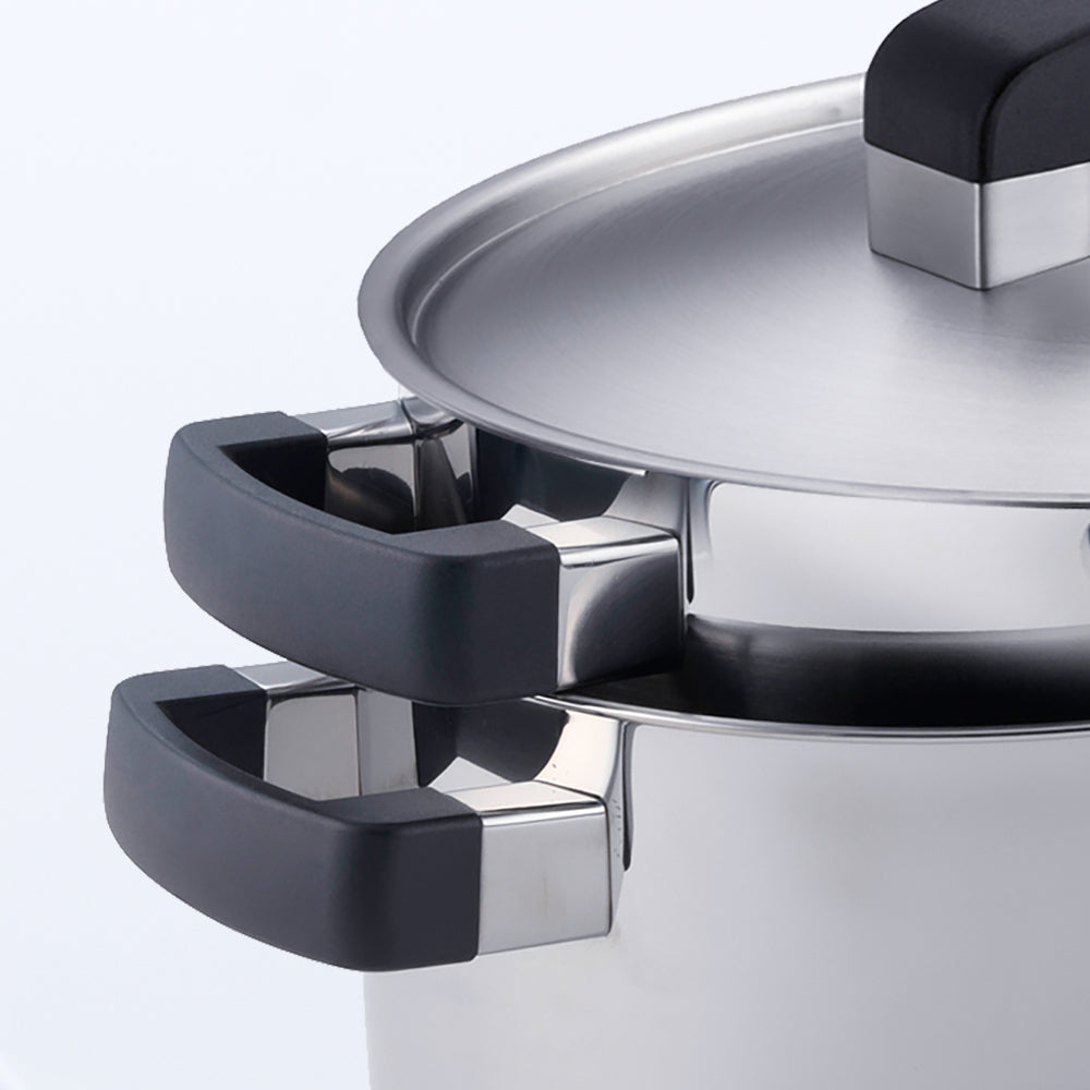 Conical Cool steelpan 16 cm met deksel