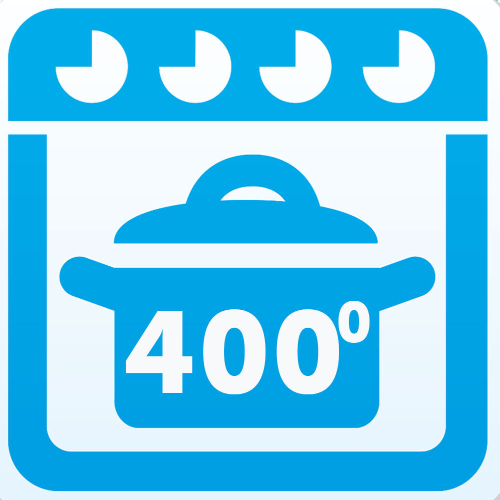 Conical+ stomerinzet 20 cm 2-delig zilver tot 400 graden