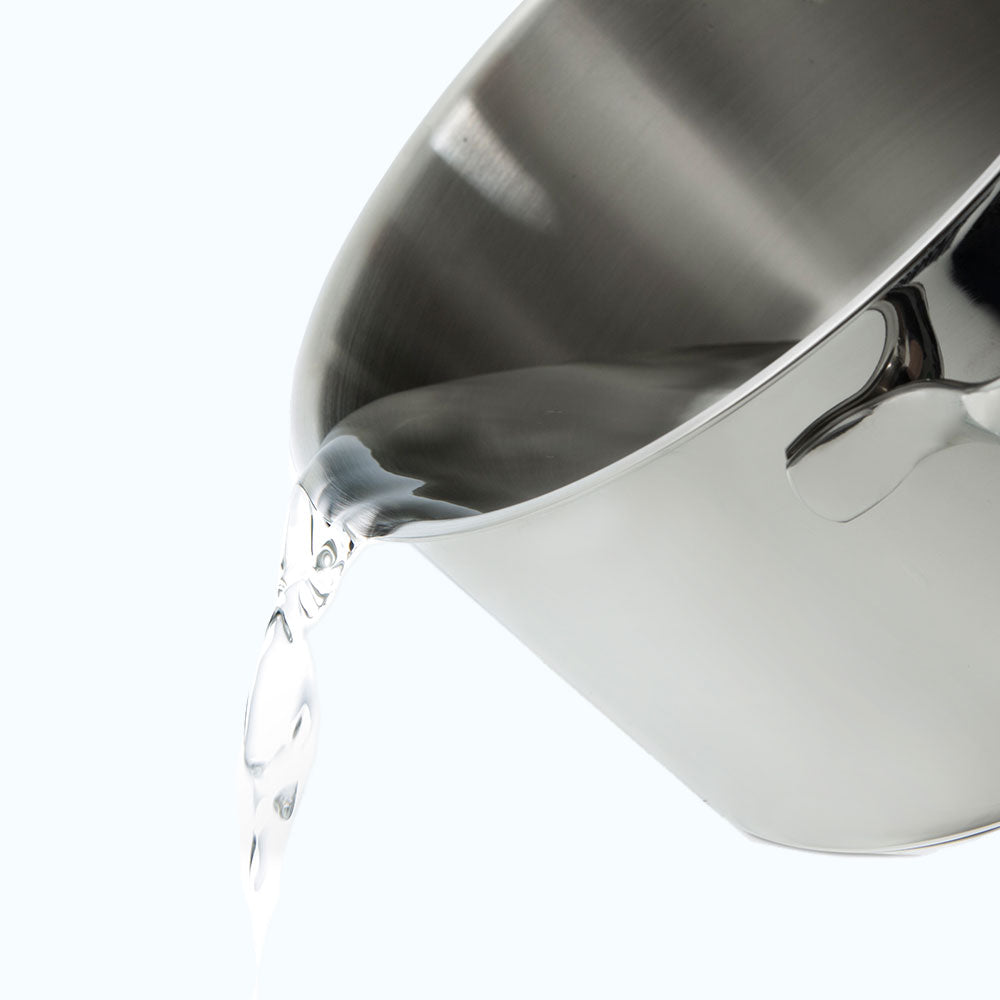 Essentials pannenset 4-delig zilver kookpan met water