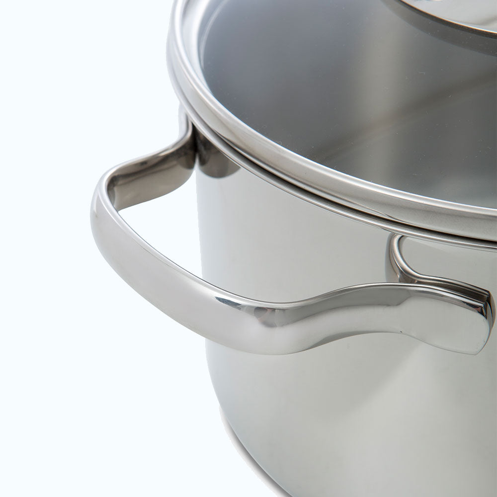 Essentials soeppan 24 cm 6 liter zilver handgreep