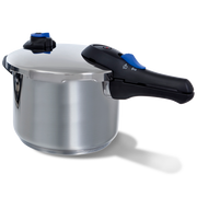Snelkookpan 22 cm 6 liter - glanzend zijaanzicht