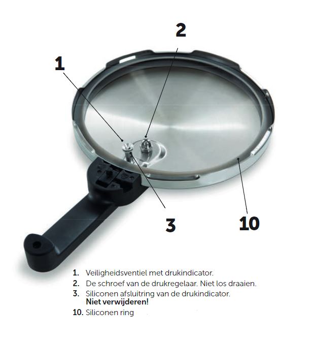 Easy snelkookpan onderhoudsset onderdelen