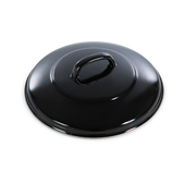 Fortalit deksel braadpan zwart vooraanzicht