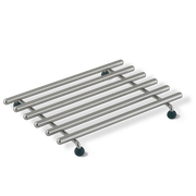 Onderzetter zilver vooraanzicht